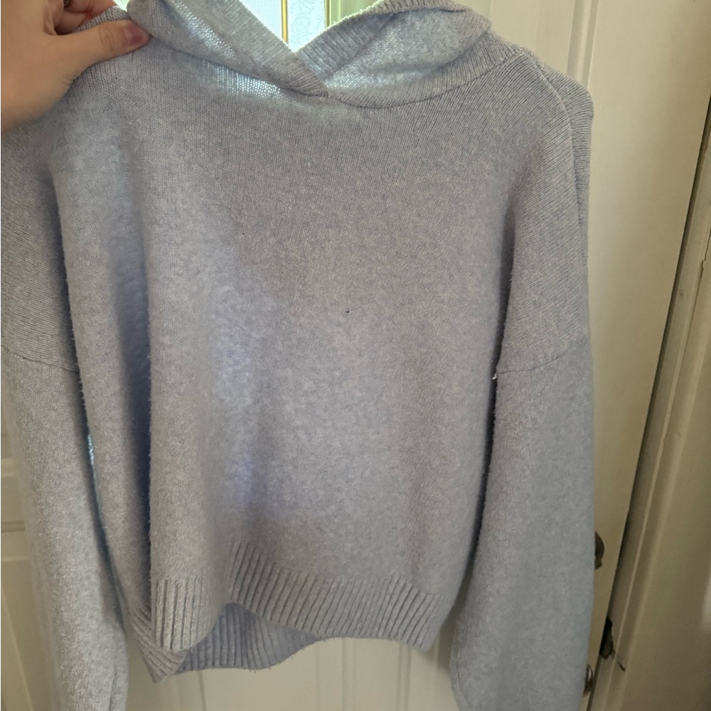 Hollister Light Blue Cowl Neck Sweater Soft Knit